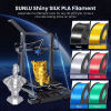 SUNLU 3D Printer Filament Silk PLA+ Two Color Tri Color Neat Winding - Two Color